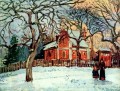 Kastanien louveciennes Winter 1872 Camille Pissarro